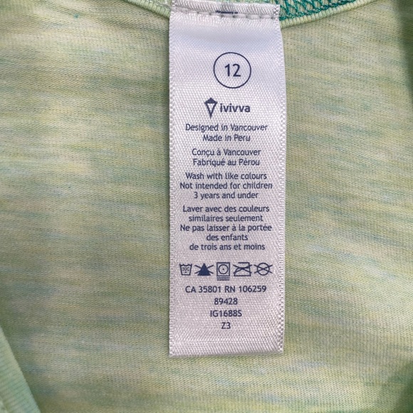 IVIVVA By Lululemon / Tank TopGirls Size 12 - Picture 5 of 6
